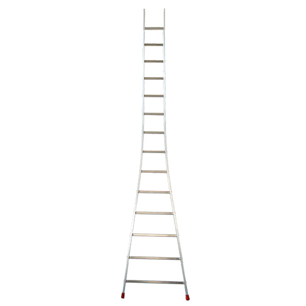 Facal Atlanta ATL-14/S, 14 gradini, 3.98 m Scala da appoggio in alluminio Altezza stimata operativa 4.79 m Scale agricole coniche