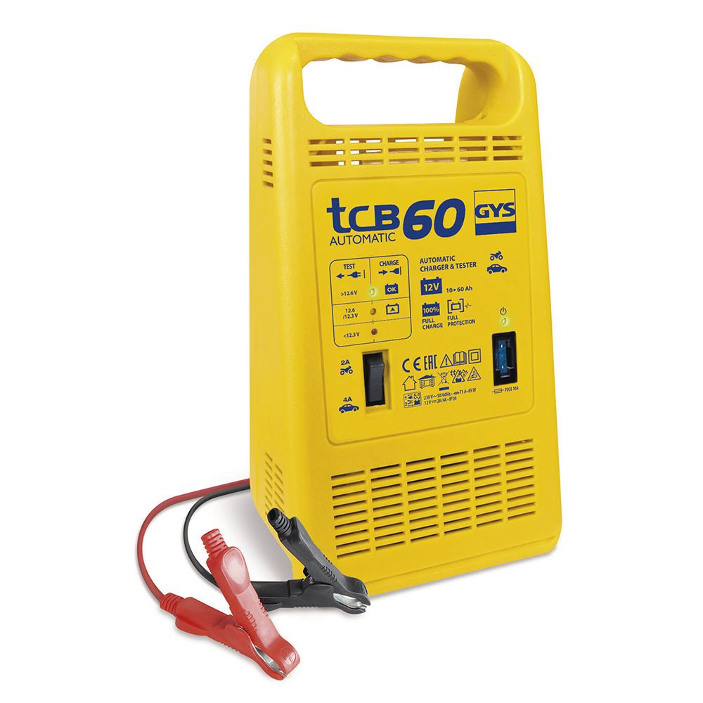 GYS TCB 60 Caricabatterie Automatico Batterie 12V da 10 a 60ah Caricatori di batteria