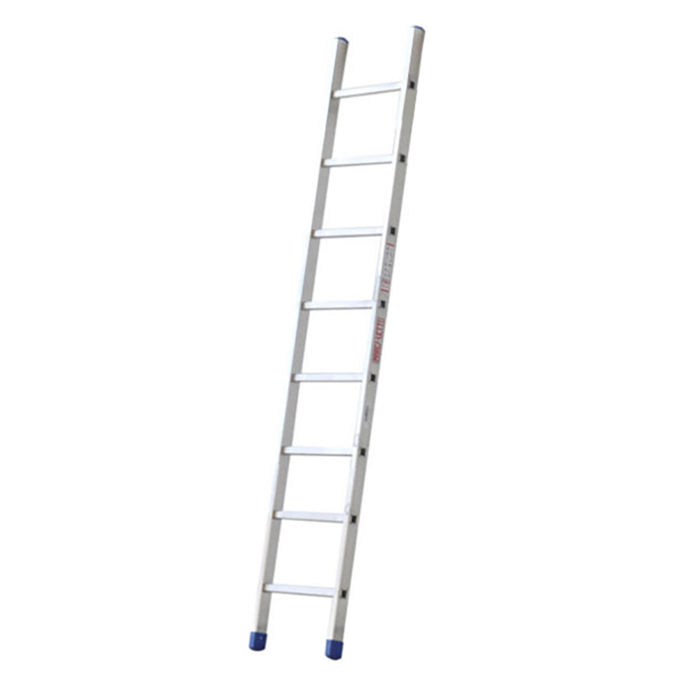 Marchetti A108, 8 gradini, 2.45 m Scala in alluminio semplice singola Altezza stimata operativa 3.45 m Scale dritte in alluminio (singole)