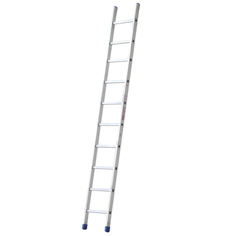 Marchetti A110, 10 gradini, 3 m Scala in alluminio semplice singola Altezza stimata operativa 4 m Scale dritte in alluminio (singole)
