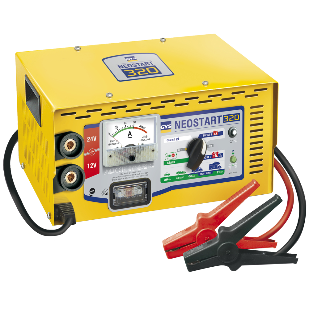 GYS Neostart 320 Caricabatterie e avviatore automatico 12/24V Caricabatterie e Avviatori