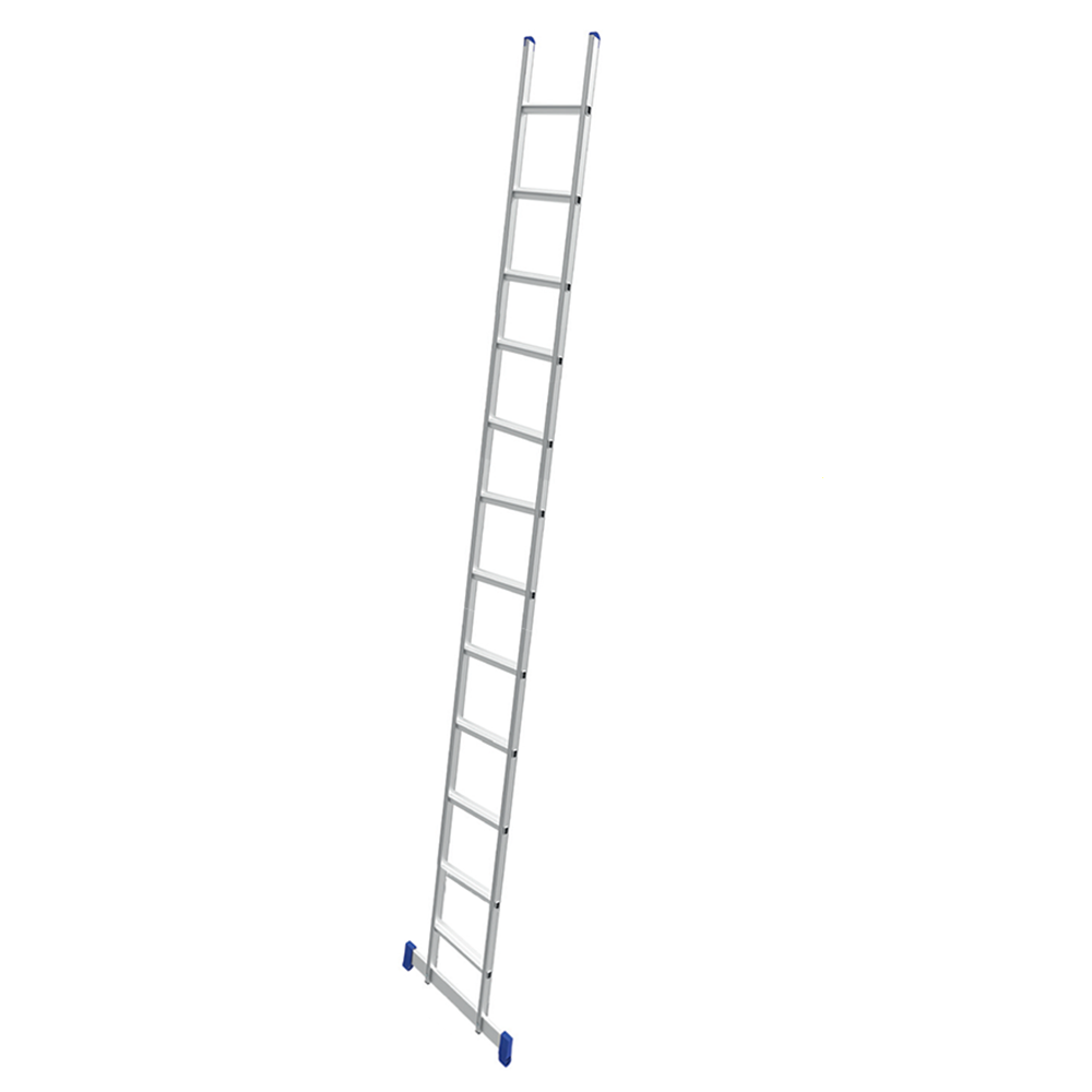 Marchetti A112+, 12 gradini, 3.60 m Scala in alluminio semplice singola Altezza stimata operativa 4.60 m Scale dritte in alluminio (singole)