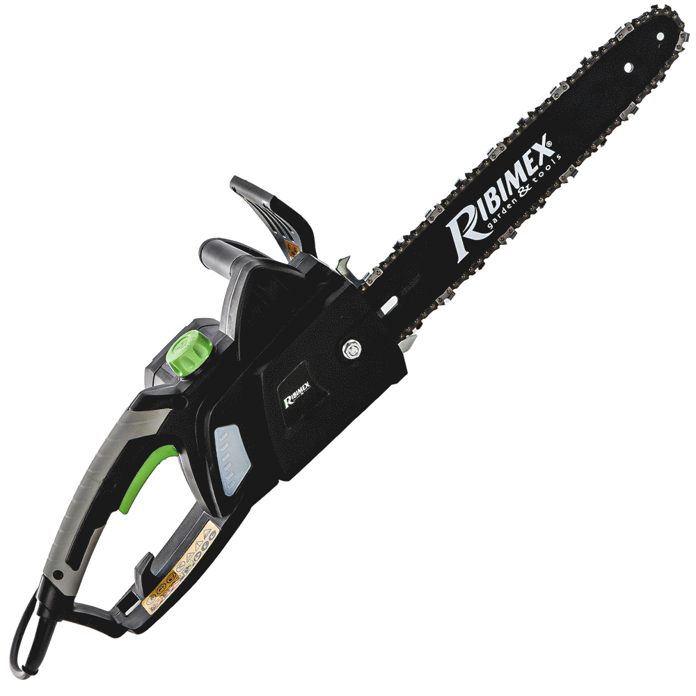Ribimex PRTRE352 Elettrosega da taglio 1600 W Lama da 35 cm Motoseghe elettriche 1800 Watt (piccole)