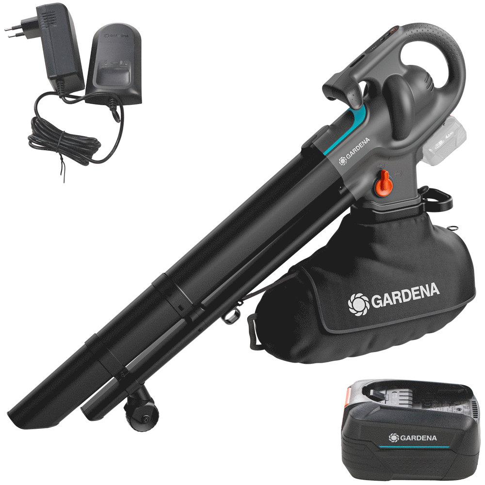 Gardena PowerJet Collect 18 P4A Soffiatore Aspiratore a batteria 18V 4Ah Aspiratori-Soffiatori a batteria a conversione rapida