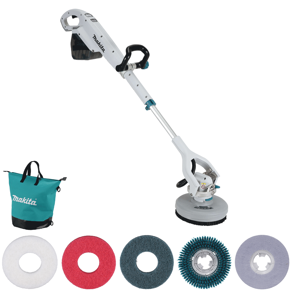 Makita PS001GZ Spazzola pulisci pavimenti 40V SENZA BATTERIA E CARICABATTERIA Spazzole rotanti a batteria per pulizia pavimenti esterni