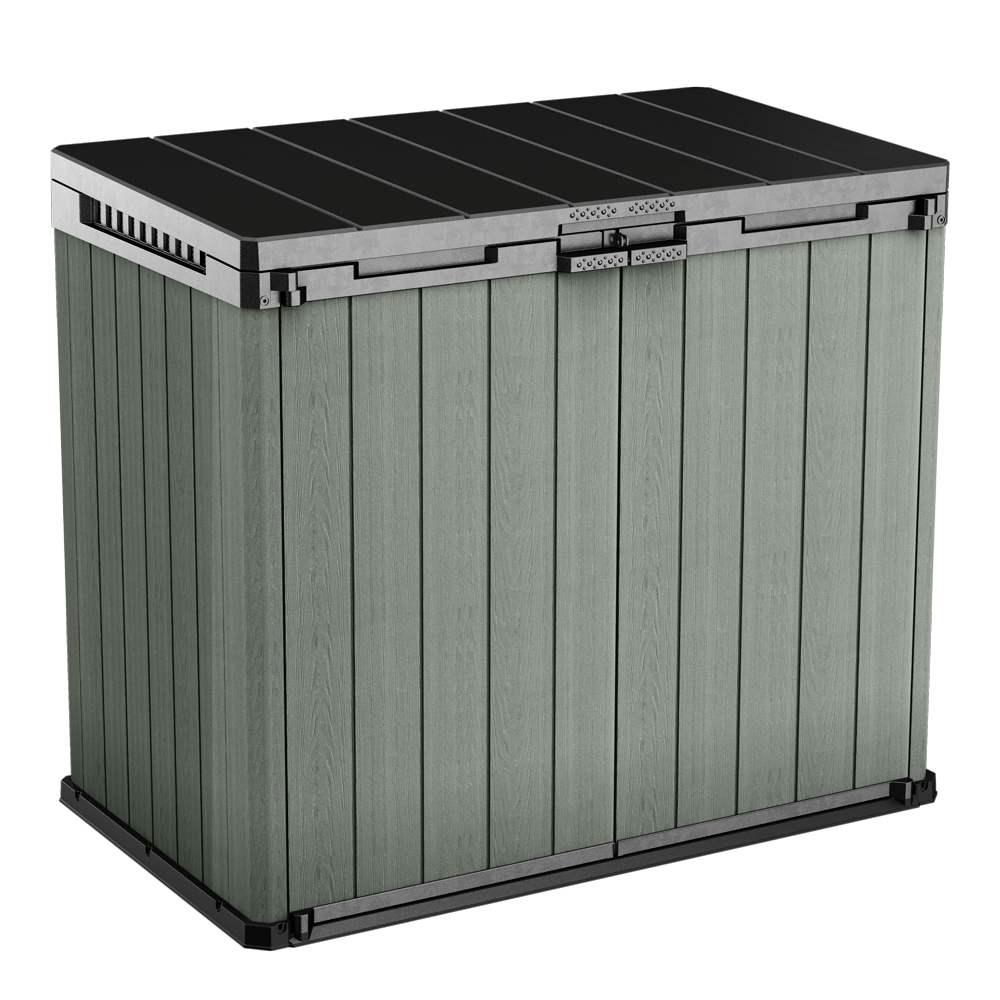 Keter Store it Out Darwin verde Box porta attrezzi da giardino 140x80x120 cm Armadi e bauli in pvc e resina per esterno