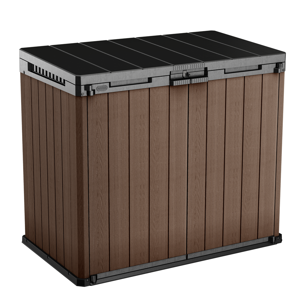 Keter Store it Out Darwin marrone Box porta attrezzi da giardino 140x80x120 cm Armadi e bauli in pvc e resina per esterno