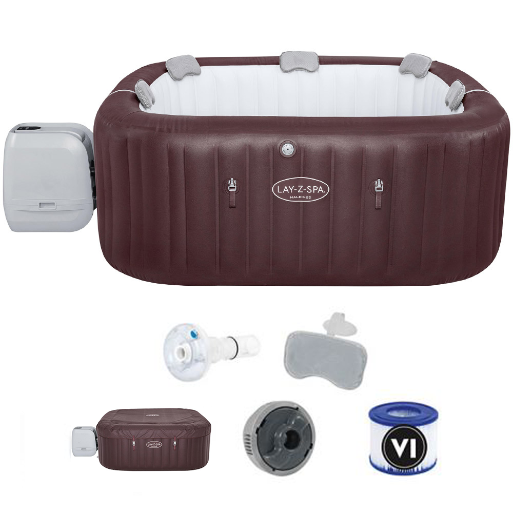 Bestway Lay-Z-Spa Maldives HydroJet Pro 6001U 201x201x80 cm Piscina idromassaggio spa Piscine idromassaggio spa