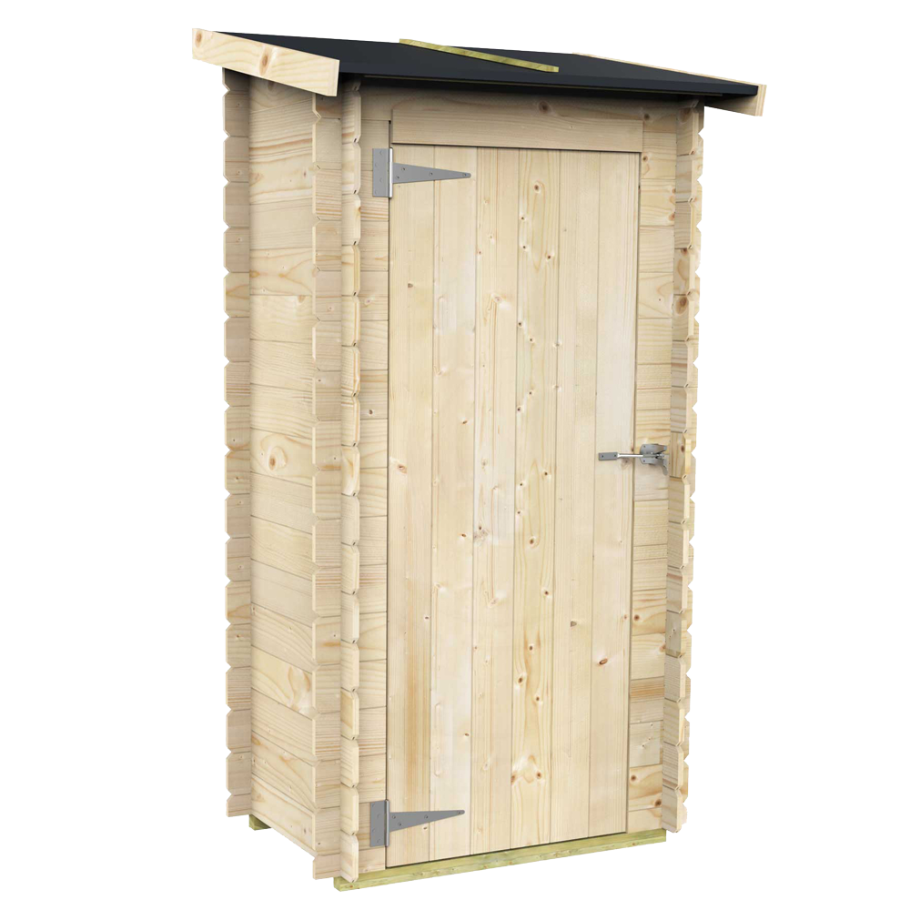 Alce Arturo 94x64 Casetta porta attrezzi in legno Con tetto monofalda 94x64x188 cm Casette in legno per attrezzi a una falda