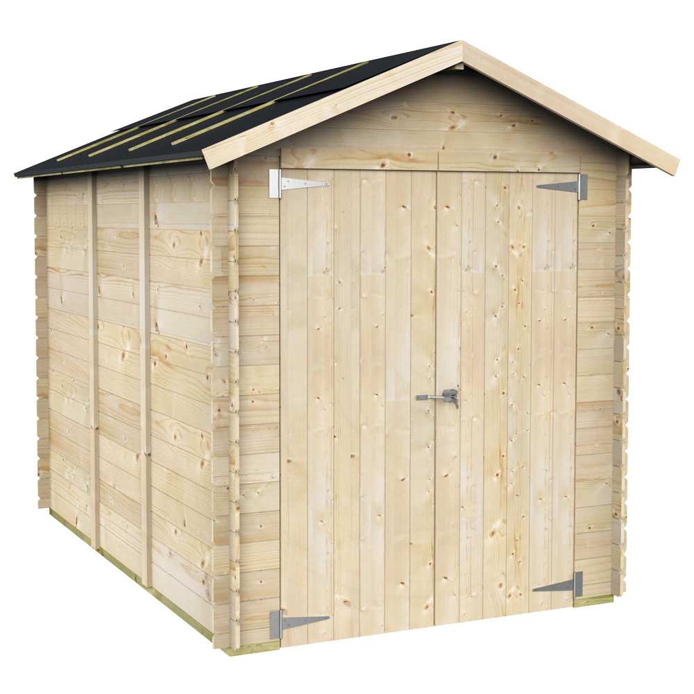 Alce Fiamma 178x273 Casetta da giardino in legno 178x273x226 cm Casette in legno per attrezzi a due falde