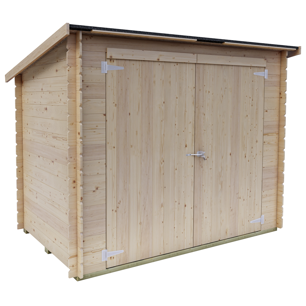 Alce Eureka 218x130 Casetta da giardino in legno Tetto monofalda 218x130x167 cm Casette in legno per attrezzi a una falda