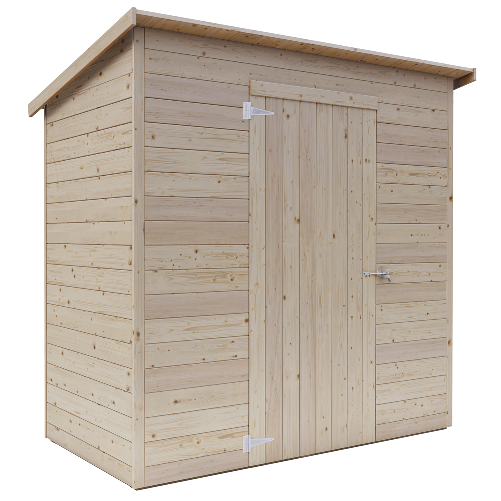 Alce Stefy 207x102 Casetta da giardino in legno 207x102x215 cm Casette in legno per attrezzi a una falda