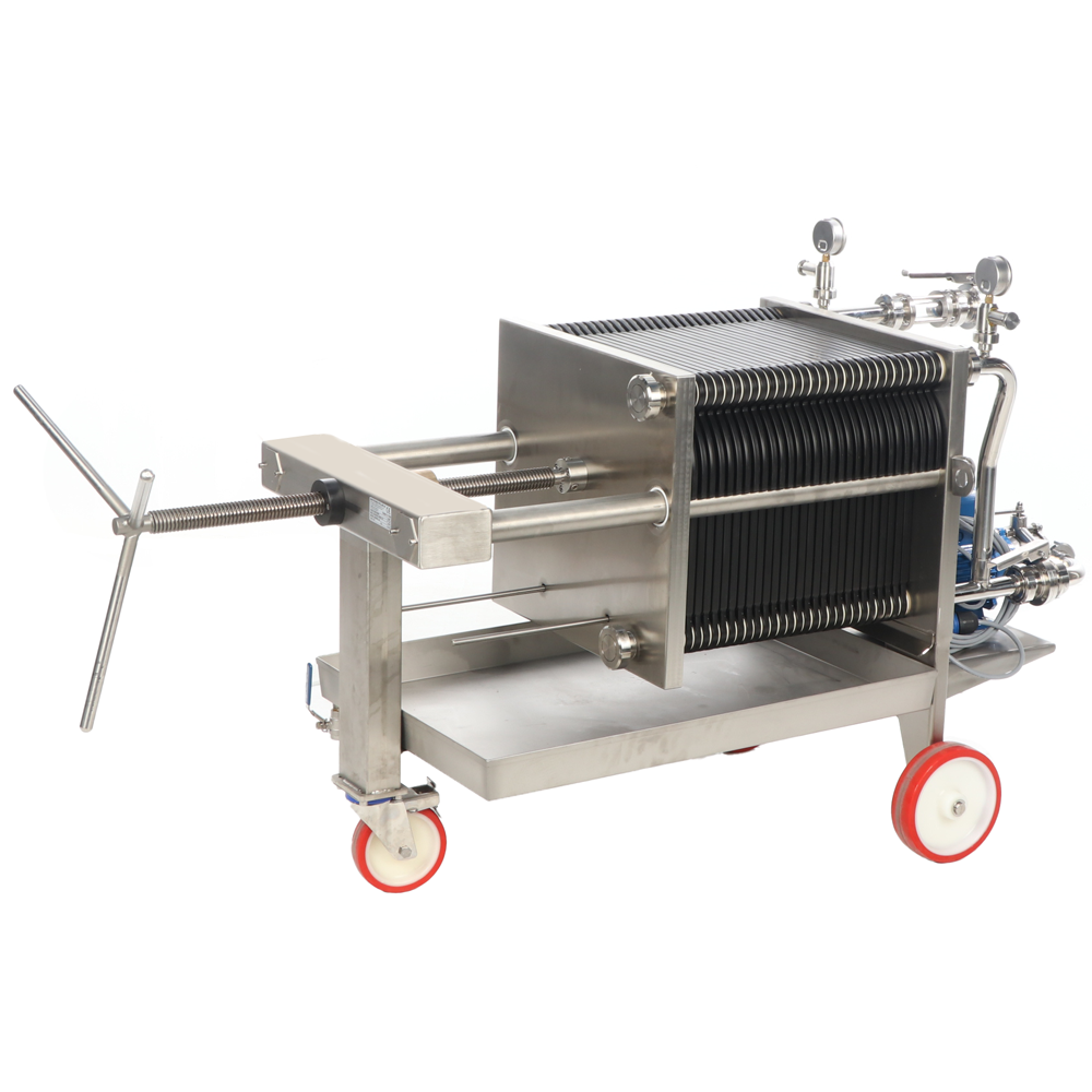 Enotecnica Pillan FC43 Filtro professionale per cantina da 30 cartoni 40x40 cm Telaio e pompa in acciaio INOX Filtri Vino a Cartoni 40x40 in Acciaio I