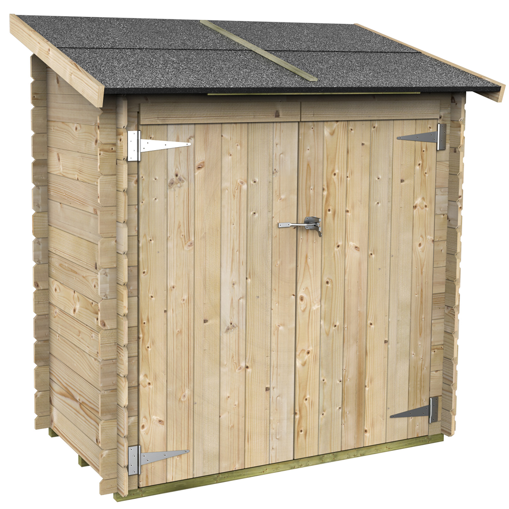 Alce Ambrogio 155x85 Casetta da giardino in legno Tetto monofalda 155x85x165 cm Casette in legno per attrezzi a una falda