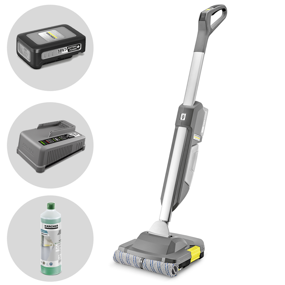 Karcher BR 30/1 C Bp Pack 18/30 Lavapavimenti a batteria 3 in 1: lava, asciuga, aspira Lavapavimenti a batteria con serbatoio recupero