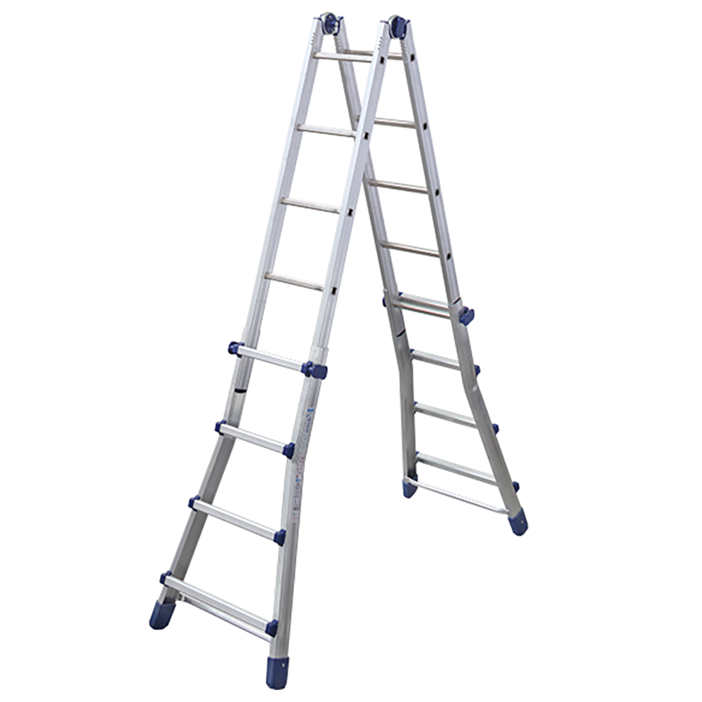 Facal Briko Blu BB/3, 2x9 gradini, 4.56 m Scala in alluminio telescopica Altezza stimata operativa 5.50 m Scale telescopiche in alluminio 10 + 10 piol