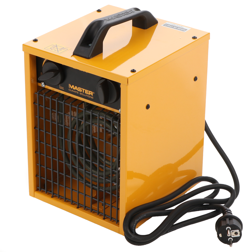 Termoventilatore Elettrico M-P M80901 2kW - Riscaldatore D'aria Per Officina E Cantiere - Nero/Rosso - 4