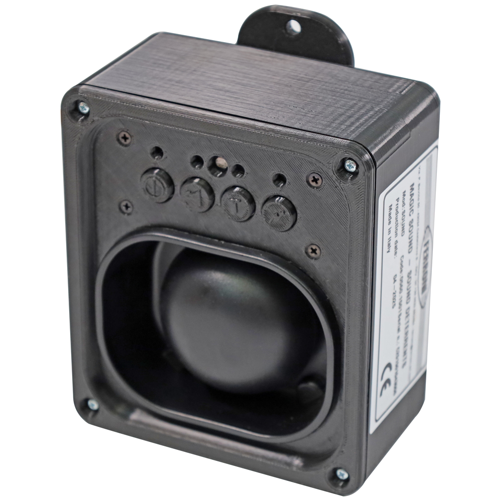 Ferroni Magic Sound Dissuasore elettronico Spaventapasseri Dissuasori per uccelli