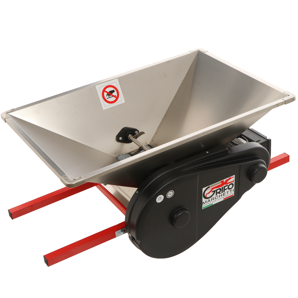 GRIFO OUTLET DIFETTI ESTETICI PIGMO INOX Pigiafrutta a barella elettrica Con protezioni incluse Diraspatrici Pigiatrici Outlet