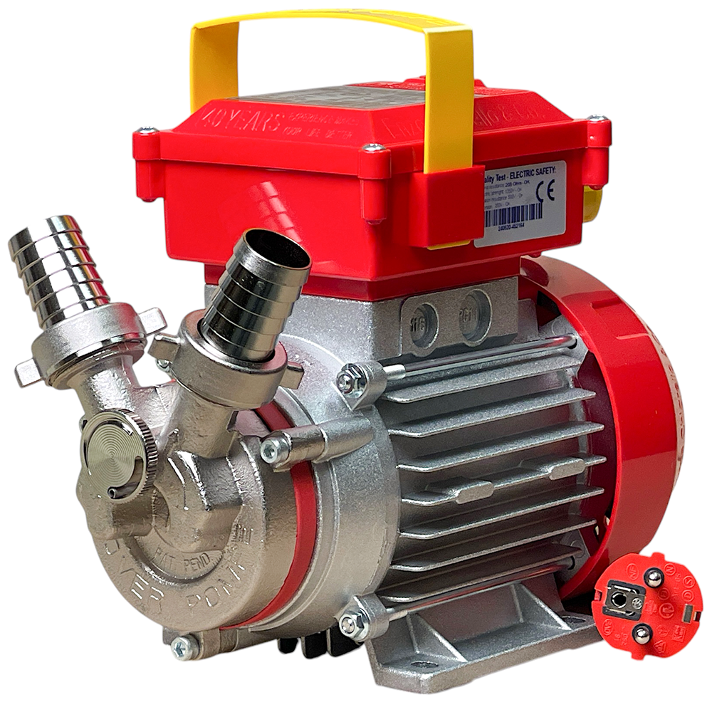 Rover Pompe Novax 25 By-Pass Pompa elettrica da travaso in lega antiossidante Monofase 230V travaso in acciaio inox e lega antiossidante elettriche mo