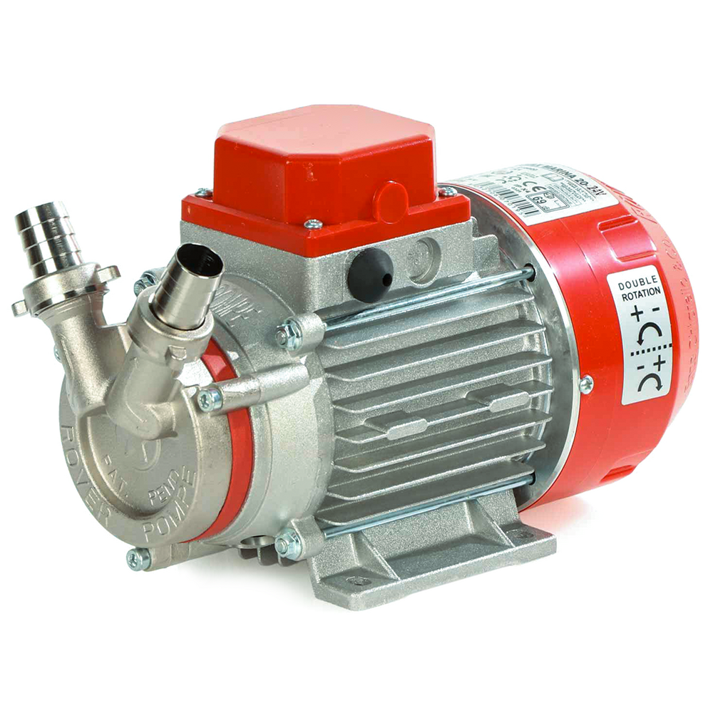 Rover Pompe Novax Marina 20 Pompa elettrica da travaso in lega antiossidante 24 V travaso in acciaio inox e lega antiossidante a batteria 24V