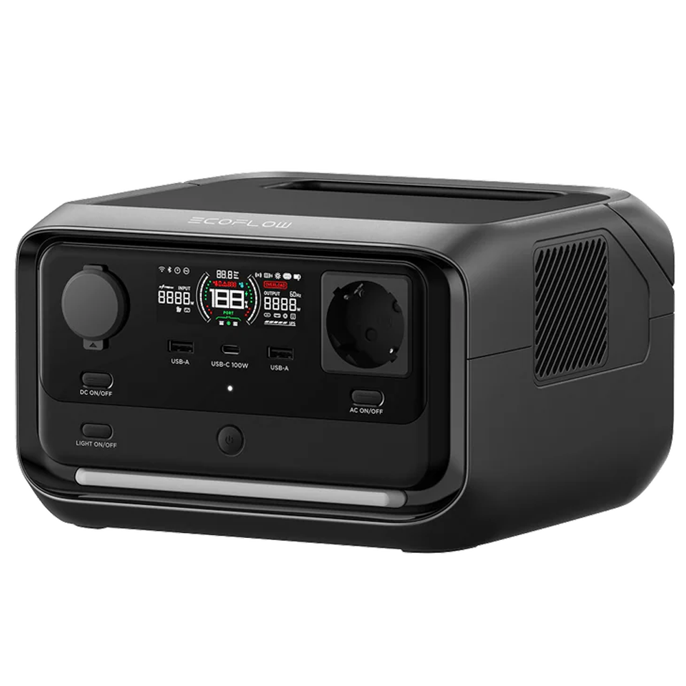 EcoFlow River 3 Plus Power Station Batteria Portatile 600W 286 Wh/22.4V PowerStation Portatili