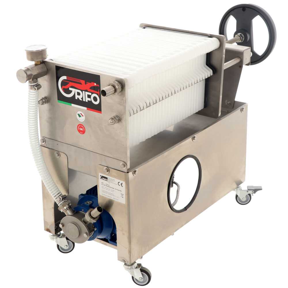 GRIFO OUTLET PICCOLI DIFETTI ESTETICI Professional FCP30-Olio Filtro a cartoni per olio carrellato Pompa in INOX Filtri per Vino e Olio Outlet