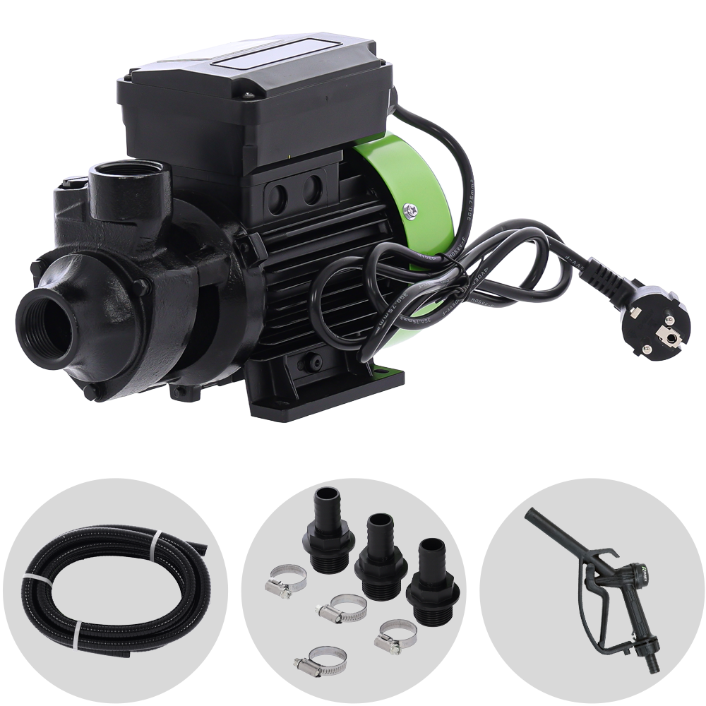 Ribimex PRKG115A Pompa da travaso per gasolio + Kit dispenser Pompe travaso con dispenser e contalitri
