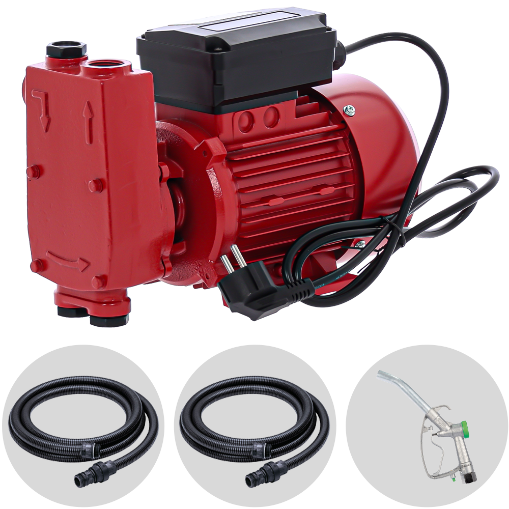 Ribimex PRKG130 Pompa da travaso per gasolio + Kit dispenser Pompe travaso con dispenser e contalitri