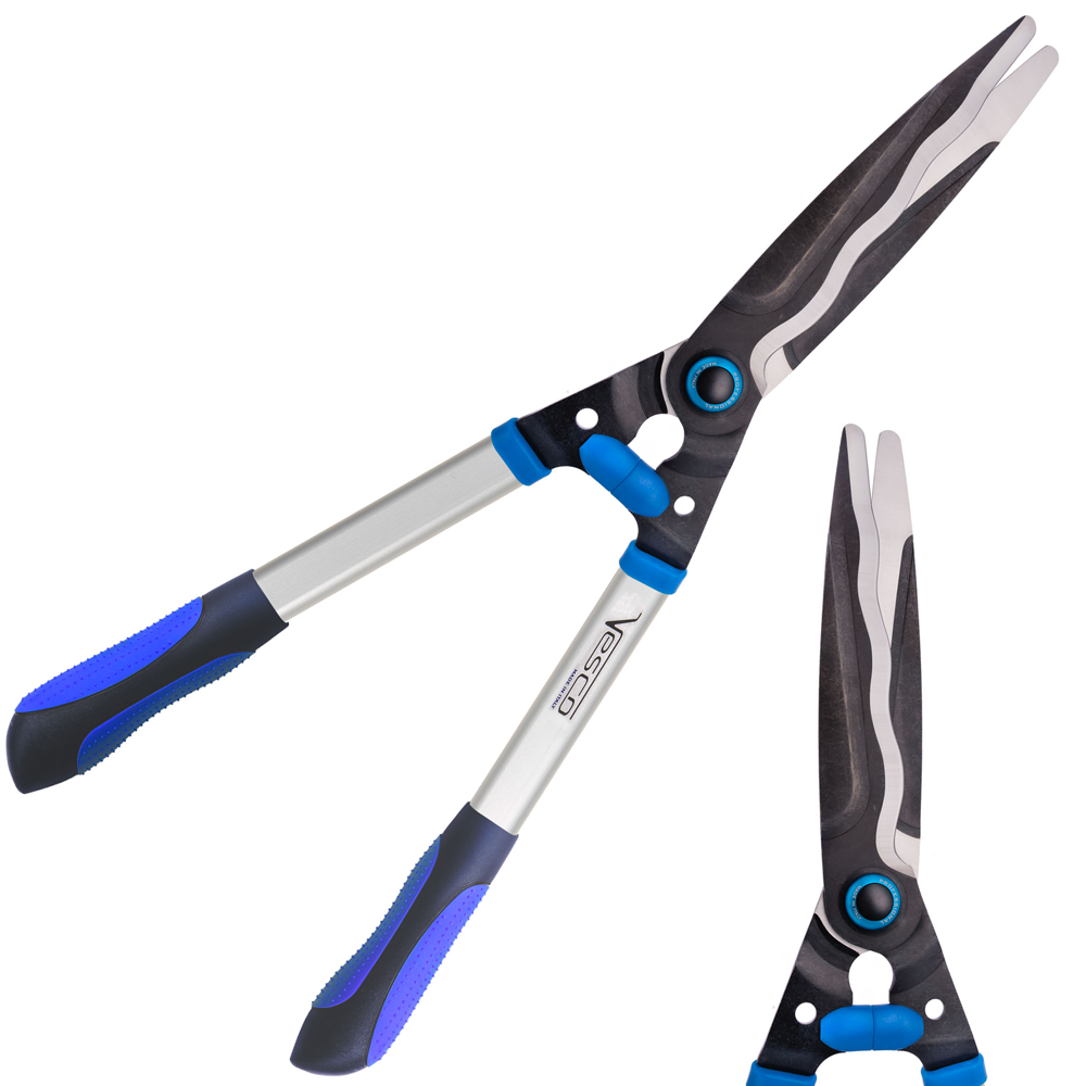 Vesco S2 Cesoie per siepi con lama ondulata Forbici per siepi manuali