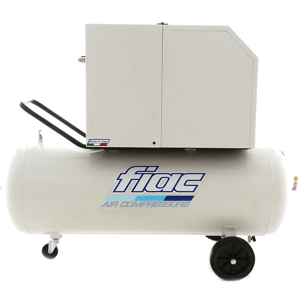FIAC OUTLET UTILIZZATO PER PROVA Silent AB200/360M Compressore aria elettrico monofase a cinghia, insonorizzato Motore 3 HP 200 lt Compressori aria el