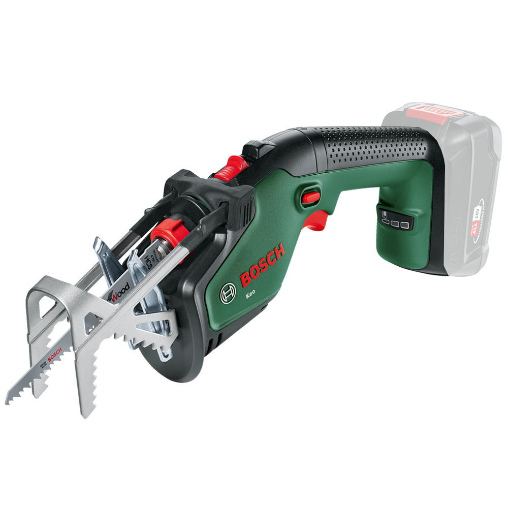 Bosch KEO Seghetto a gattuccio a batteria SENZA BATTERIA E CARICABATTERIA Seghetti alternativi a batteria