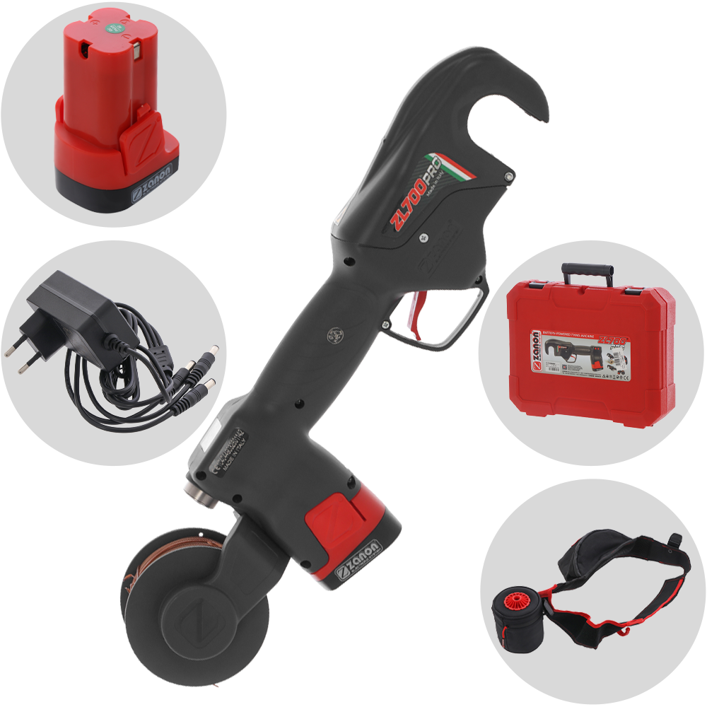 Zanon ZL 700 PRO Legatrice per vigneto elettrica a batteria cordless 16.8 V 2.5 Ah Legatrici con batteria integrata