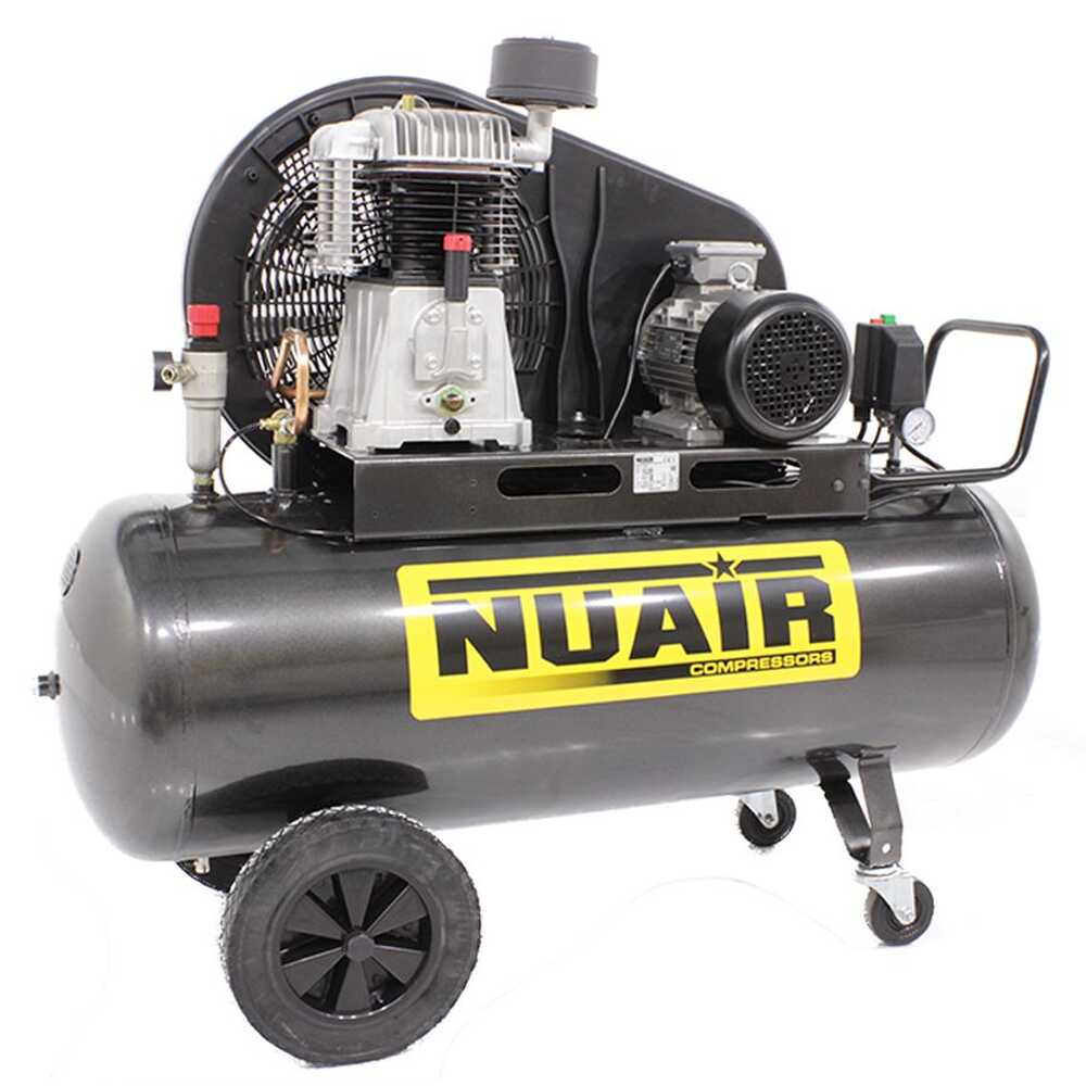 NuAir OUTLET PICCOLI DIFETTI ESTETICI NB/5,5 T/200 Compressore aria elettrico trifase a cinghia Motore 5.5 HP 200 lt Compressori aria elettrici Outlet