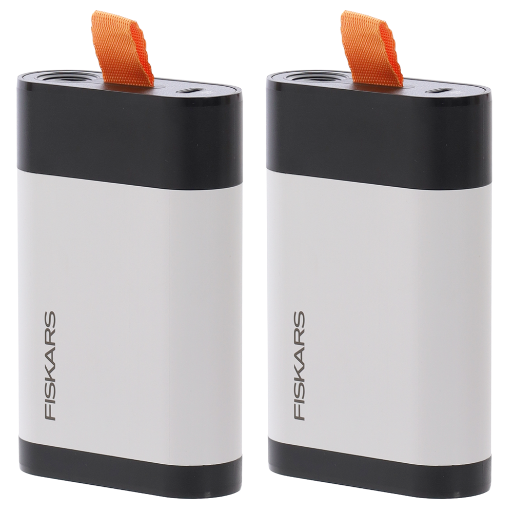 Fiskars 2 Batterie 12V 4Ah Batterie e caricabatterie Forbici elettriche