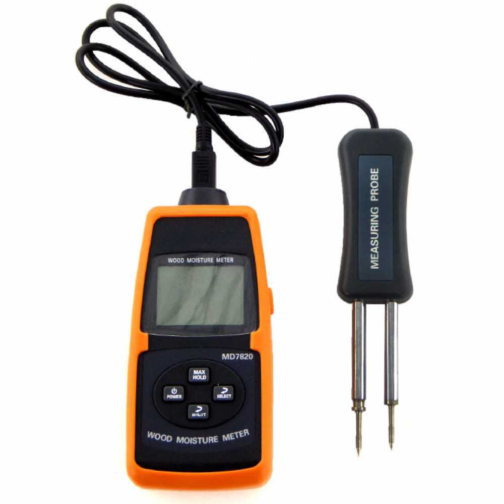 Igrometro professionale MD 7820 - tester misuratore per umidità e  temperatura del legno