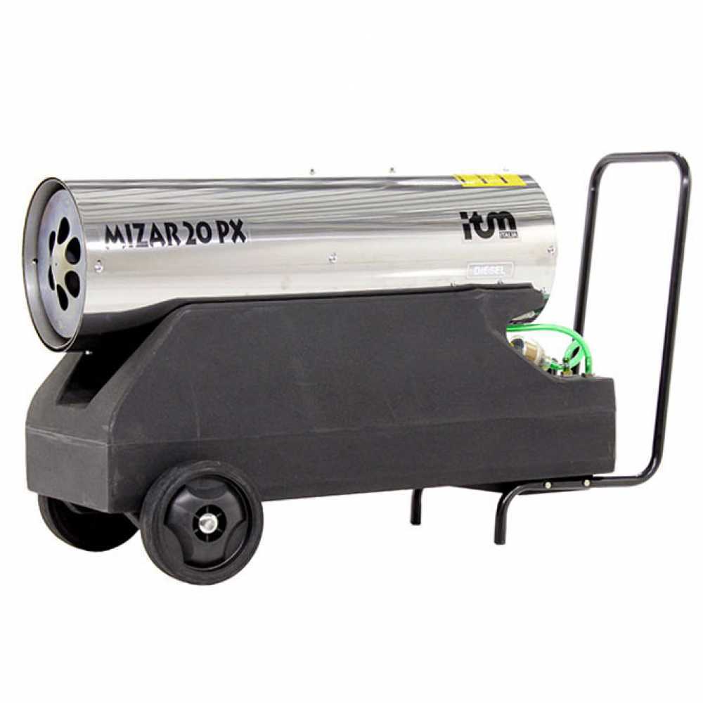 ITM MIZAR 20PX INOX Generatore di aria calda a gas diretto 20 kw Generatori di aria calda a gasolio diretti