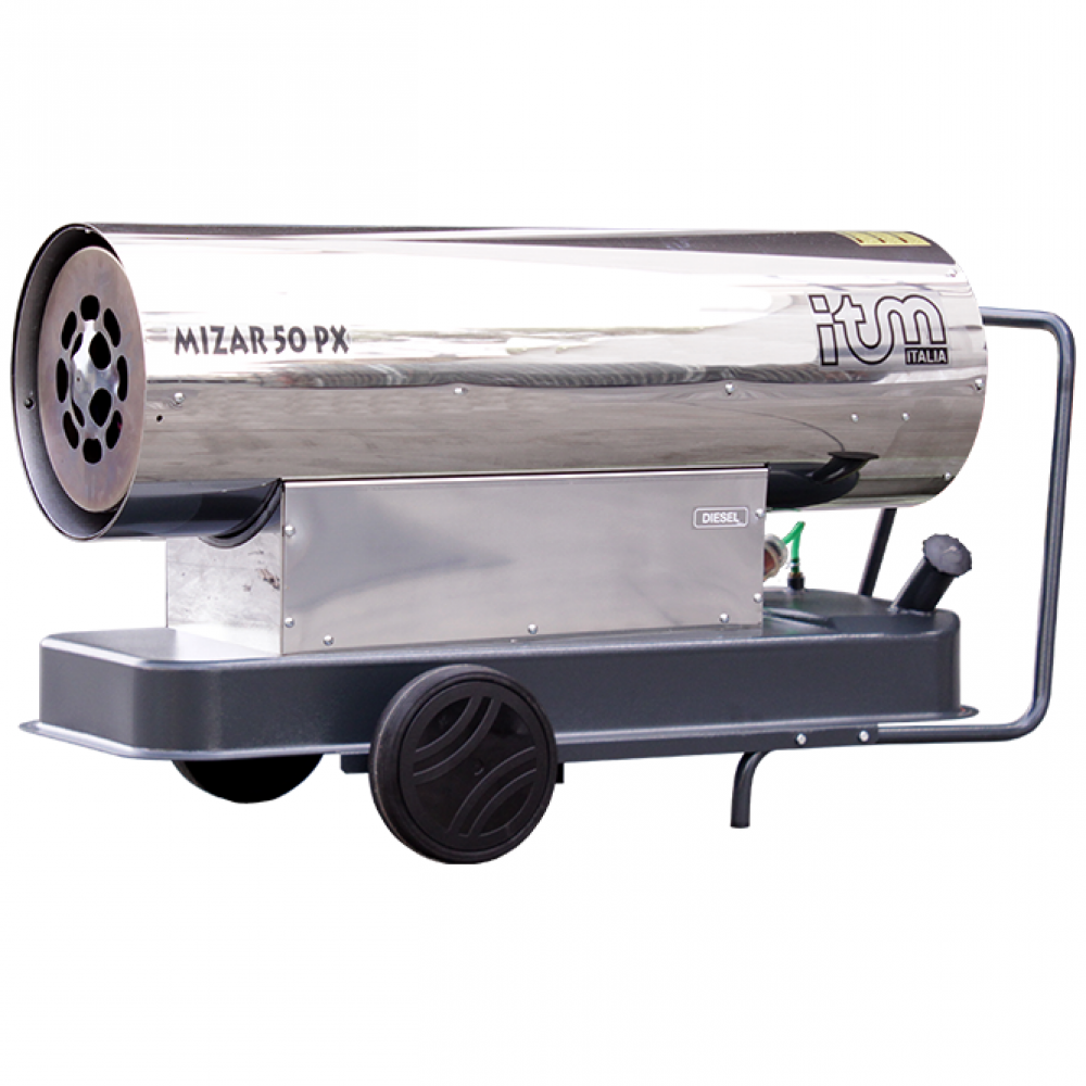 ITM MIZAR 50PX INOX Generatore di aria calda a gas diretto 50 kw Generatori di aria calda a gasolio diretti