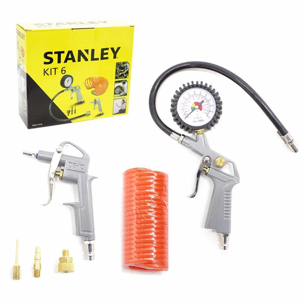 Kit accessori pneumatici 6 pezzi per compressore - Stanley