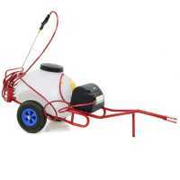 Pompa irroratrice elettrica carrellata M2017012 - Con gancio - A batteria 12V - 70L PRO
