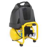 ABAC VENTO B15 - Compressore aria elettrico portatile monofase, oil-less - Motore 1.5 HP - 6 lt