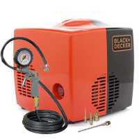 Black & Decker BD195 Cubo - Compressore aria elettrico portatile monofase, oil-less - Motore 1.5 HP  