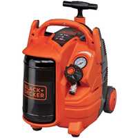 Black & Decker BD 195/5 MY T - Compressore aria elettrico portatile monofase, oil-less - Motore 1.5 HP - 5 lt 