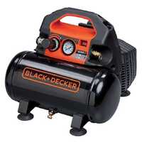 Black & Decker BD 55/6 - Compressore aria elettrico portatile monofase, oil-less - Motore 0.5 HP - 6 lt 