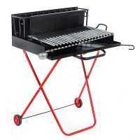 Pegoraro Angelo 214 Medium - Barbecue portatile a legna e carbone - Pieghevole