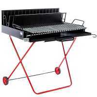 Pegoraro Angelo 323 Maxi - Barbecue portatile a legna e carbone - Pieghevole