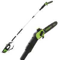 Greenworks GD60PS - Potatore a batteria a spalla su asta di prolunga - Batteria 60V 2Ah