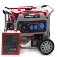 GeoTech Pro GGP 8000 ESA - Generatore di corrente carrellato avv.elettrico con AVR 6.5 KW - Continua 6 Kw Monofase + ATS