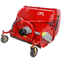 GeoTech Pro CFL160 - Trinciaerba per trattore - Cesto di raccolta - Raccoglitore - Serie media