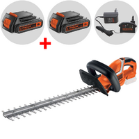 Black & Decker GTC1845L20-QW - Tagliasiepi a batteria 18V/2Ah  + in omaggio batteria 18V 2Ah - Lama da 45 cm
